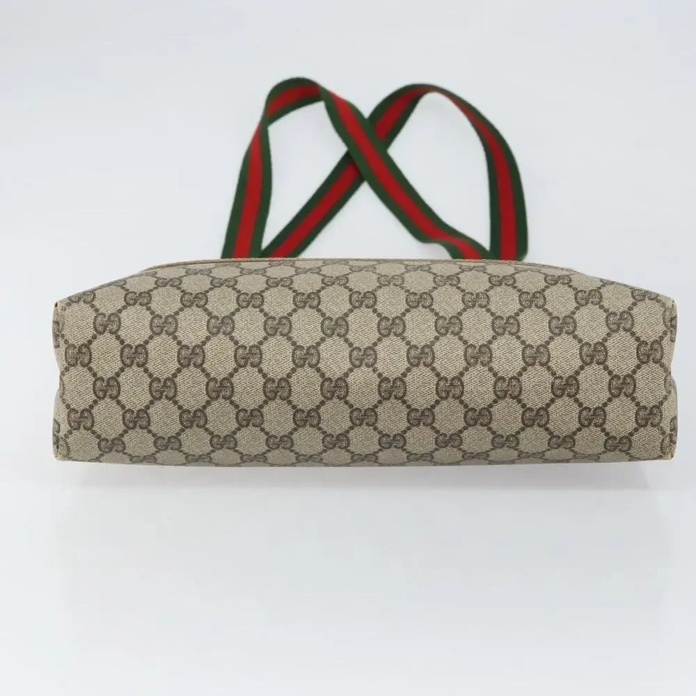 Gucci GG Supreme Web Tote Bag Beige